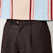 Prohibited Pleated Shorts castanho 48337 3