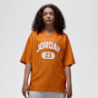 Jordan W J BRK SS MESH JRSY TOP starfish/white orange 48613 1