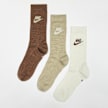 Nike 3 PACK - Nike Sportswear Everyday Essential  offwht/beige/brown multicolor 48673 1