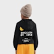 Nike B NSW ATHL PO HOODIE BB black/university gold nero 48775 2