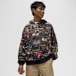 Jordan All Over Print Fleece Hoodie preto 48706 1