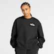New Balance Linear Heritage Fleece Crew schwarz 48788 2