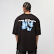 DropSize Heavy Oversized Butterflies Paradise T-Shirt schwarz 48846 1