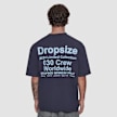 DropSize Heavy Oversized World Wide T-Shirt bleu 48885 1