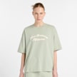 New Balance LINEAR HERITAGE OVERSIZED T-SHIRT green verde 49072 1