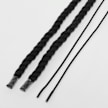 BAGGY ROPE LACES 10mm SET 120cm jet black crna 49111 2