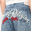 True Religion EMBROIDERY JESSIE SUPER BAGGY​ blau 49268 4