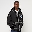 True Religion HS PAINT CINCHED BIG T ZIP UP JET BLACK negro 49267 2