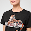 True Religion Crystal Leopard Baby Tee negro 49270 3