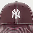 New Era FEMALE 9FORTY Topstitch PU New York Yankees rot 49325 4
