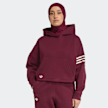 adidas Originals NEUCL HOODIE maroon/wonder white rouge 49728 1