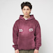Another Cotton Lab Pasta Night Washed Hoodie rood 49858 2