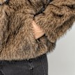 Urban Classics Short Faux Fur Jacket brązowy 61392 3