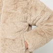 Urban Classics Ladies Short Faux Fur Puffer Jacket beige 61395 3