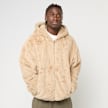 Urban Classics Full Zip Faux Fur Hoodie bege 61363 1