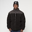Urban Classics Fabric Mix Teddy Puffer Jacket black jaune 61366 1