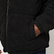 Urban Classics Fabric Mix Teddy Puffer Jacket black jaune 61366 3