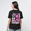 Miss Tee Cute But Psycho Tee crna 84602 1