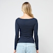 Decibel Gathered Longsleeve bleu 84607 2