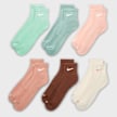 Nike 6 PACK - Everyday Plus Cushioned Training Ankle Socks multicolor 91817 1