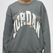 Jordan Brooklyn Fleece Crew Graphics siva 92204 3