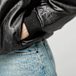 Decibel Padded PU Jacket black zwart 92517 3