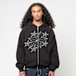 SNIPES Oversized Raglan Zip Hoodie 125mm x SNIPES negro 92769 2