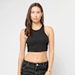 Urban Classics Ladies Cropped Rib Top noir 92771 1