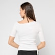Urban Classics Organic Asymmetric Rib Tee blanco 92772 2
