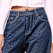 Karl Kani Signature Rinsed Straight Leg Denim Pants bleu 92779 3