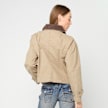 Urban Classics Ladies Workwear Cropped Cotton Jacket beige 92992 2