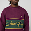Prohibited Contrast SC Knit Sweater czerwony 99573 3