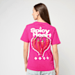 Miss Tee Spicy Heart Tee lichtroze 93099 1