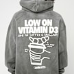 Another Cotton Lab Vitamin D3 Washed Hoodie grigio 93103 4