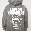Another Cotton Lab Vitamin D3 Washed Hoodie grijs 93103 4