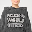 Felicious Vintage Hoodie Rhinestones cinzento 93135 3