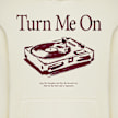 Mister Tee Turn Me On Record Player Fluffy Hoody beige 93459 3