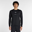 New Balance Reflective Poly Long Sleeve T-Shirt zwart 93647 1