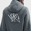 Nike   Sportswear Full-Zip Fleece Hoodie szary 93984 5
