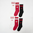 adidas Originals 6 PACK - 3-Stripes Crew Socks multicolorido 94215 1