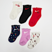 Nike 6 PACK - Cherry Infant Lightweight Ankle Socks višebojno 94248 1