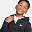 New Balance French Terry Small Logo Full Zip Hoodie zwart 94376 4