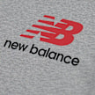 New Balance Jersey Stacked Logo Tee grijs 94386 3