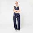 Decibel Buttoned Denim Vest bleu 95168 4