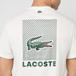 Lacoste Custom Slim Fit Jersey Crewneck T-Shirt weiß 95257 3