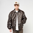 Karl Kani Signature Pu Leather Bomber Jacket brun 96136 1
