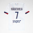 Nike   Kvaratskhelia / No. 7 / Paris Saint-Germain Nike Kids Away Stadium 2024/25 branco 96164 1