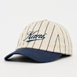 Karl Kani Cursive Varsity Pinstripe Baseball Cap off white/dark blue biały 96329 1