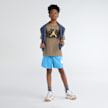 Jordan Distressed Short Sleeve Tee brązowy 97504 6