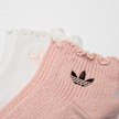 adidas Originals 2 PACK - Ruffle Quarter Socks multicolorido 97720 2